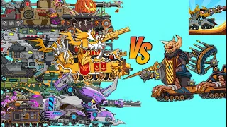 TANK COMBAT WAR BATTLE : ALL MAX LEVEL TANKS VS BOSS