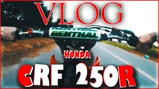 VLOG26 | ТЕСТ ТЮНИНГОВАНОГО КРОССОВОГО МОТОЦИКЛА С АМЕРИКИ HONDA CRF 250 R