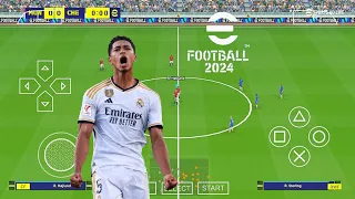 eFOOTBALL PES 2024 PPSSPP CAMERA PS5 ANDROID OFFLINE REAL FACES, KITS & FULL TRANSFERS BEST GRAPHICS