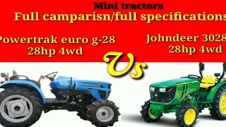 Johndeer3028en 28hp| vs Powertrak euro g-28|johndeer vs Powertrak|full camparisn| @gerehouse8911