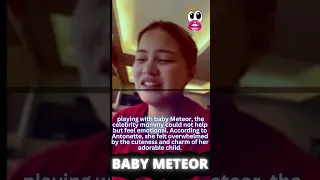 Antonette Gail gets emotional while cuddling with Baby Meteor