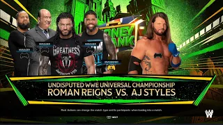 WWE 2K24 |  ROMAN REIGNS (THE BLOODLINE) VS AJ STYLES | WWE UNDISPUTTED UNIVERSAL CHAMPIONSHIP