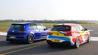 DRAG RACE! 500BHP M140i vs 500BHP MK7 Golf R!