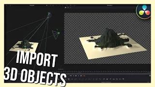 How to import 3D Objects in Davinci Resolve Fusion 17 | FBX Mesh