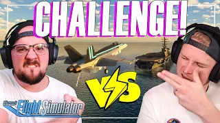 CHALLENGE 1VS1 | Damit haben wir nicht gerechnet! Flight Simulator Landeherausforderung