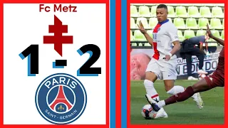 Metz vs PSG 1-2 - Extended Highlights & All Goals HD  202