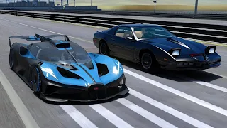 Bugatti Bolide vs KITT Knight Rider at Special Stage Route X