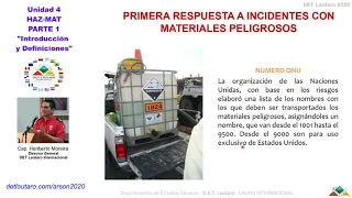 TEMA # 04 Haz-Mat - PARTE 4 “Reconocimiento e Identificación”