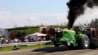Самые мощные тракторные тягачи !!! Соревнование по тяганию 4,5 тонн на время