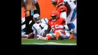 Bengals LB Vontaze Burfict intentionally twisting Cam Newton's ankle vs. Panthers Sunday