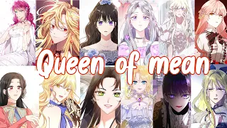 Queen of mean - webtoon manhwa || MULTIFEMALE ||MMV||check description