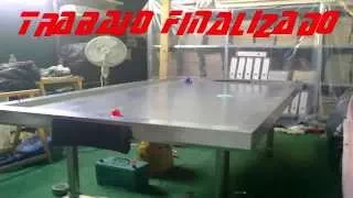 Mesa de Air hockey casera