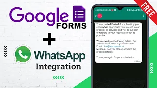 How to Automate WhatsApp Messages on Google Form Submissions using App Script and WhatsApp API