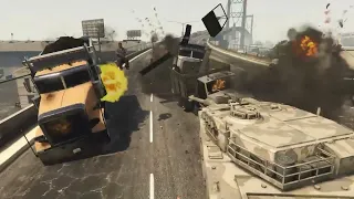 gta5 ﾗｲﾉ戦車爆走