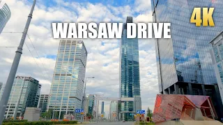 Warsaw 🇵🇱 Poland Drive (Ultra HD 4K 60FPS) Virtual Tour Driving Video