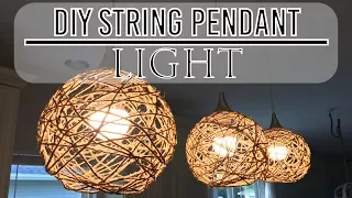 DIY String Pendant Lights