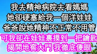 我去精神病院去看媽媽，她卻硬塞給我一個洋娃娃，爸爸說她精神不正常不用管，可我卻在娃娃裏摸到一把鑰匙，揭開地窖大門 我徹底傻眼| #為人處世#生活經驗#情感故事#養老#退休