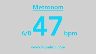 47 bpm - 6/8 | DRUMLION8 | DRUMLION