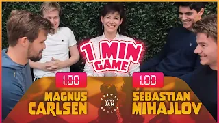 World Champion Magnus Carlsen Plays Bullet Vs. "IM Sebinhoo" | Office Jam