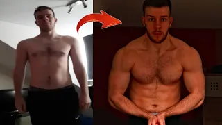 My 1 Year Body Transformation (65kg - 80kg) / Fitness Tips & Motivation
