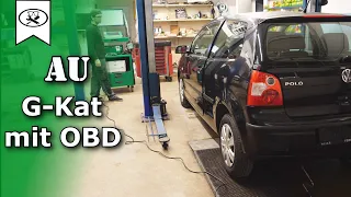 Abgasuntersuchung Benzin Motor (AU) G-Kat mit OBD | emissions test with g-kat and OBD | VitjaWolf