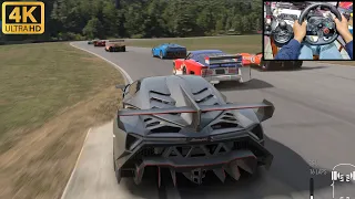 Forza MotorSport - Lamborghini Veneno | Steering Wheel | Realistic  Graphics [4K HDR 60FPS]