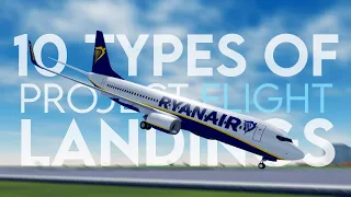 10 Types of Landings In Project Flight (ROBLOX)