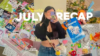 monthly vlog ☁ july recap, anime convention, yule ball, time with family, blind box unboxing + haul