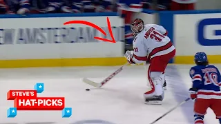 NHL Plays Of The Week: Goalie Dangles!? | Steve's Hat-Picks