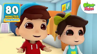 Omar & Hana English 80 Minutes Compilation | Islamic Series & Songs For Kids