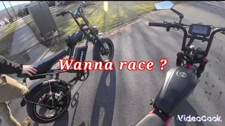 Dual motor Ebike showdown. Dual motor drag racing Surprising results.#electricbike #ebike