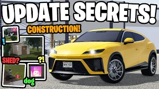 NEW GREENVILLE UPDATE SECRETS! (RANDOM SHED?!) - Roblox Greenville