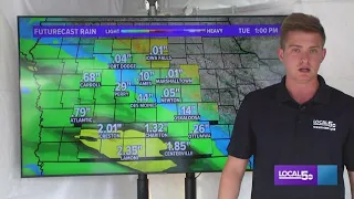 Iowa Weather Forecast: Rain back in the forecast to start the work week