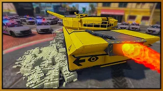 GTA 5 Roleplay - Jet Power Tank Robbing Every Bank | RedlineRP