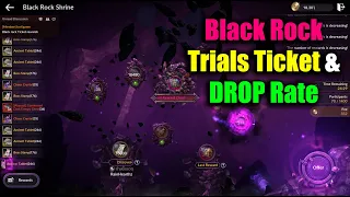 Black Desert Mobile Black Rock Trials Entry Ticket & Drop Rate