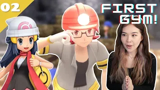 Playing Pokemon for the FIRST TIME - TACKLING THE FIRST GYM! | Pokemon Brilliant Diamond Playthrough