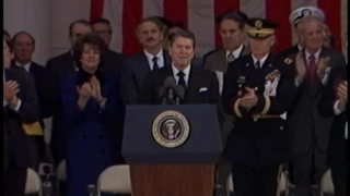 President Reagan's Remarks at a Veteran’s Day Ceremony at Arlington Cemetery on November 11, 1985