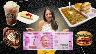 Living on Rs 2000 for 25 Hours 😍😍 | Eating Only One Shape Food | @sosaute