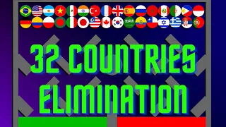 32 Countries Elimination Marble Race