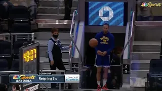 Steph Curry's CRAZY Pre Game Ritual Shot 😲