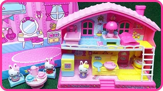 8 Minutes Satisfying with Unboxing Cute Pink Friends House Toys ASMR (No Music)