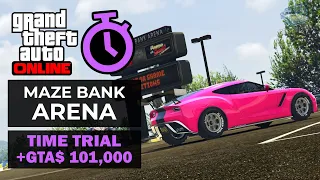 GTA Online Time Trial - Maze Bank Arena (Under Par Time)