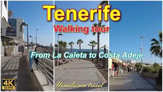 Tenerife walking tour from La Caleta to Costa Adeje 4K