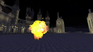 Harry Potter and the Deathly Hallows Part 2 | Hogwarts Invasion Scene in Minecraft in IMAX