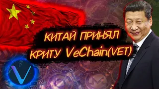 КИТАЙ ПРИНЯЛ КРИПТОВАЛЮТУ VeChain (VET)/ КИТАЙ ПОХВАЛИЛ VeChain ЗА БЛОКЧЕЙН!