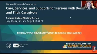 2020 Dementia Care Summit: Virtual Series Meeting 2, July 21, 2020
