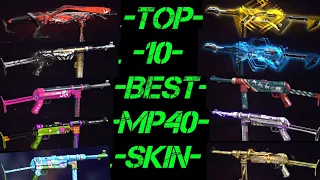 BEST MP40 SKIN IN FREE FIRE || Top 10 best MP40 skin in free fire || best MP40 attribute in FF !!!