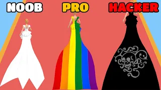NOOB vs PRO vs HACKER in Dress Painters (ALL LEVELS?)
