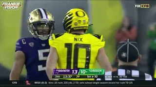 Washington Michael Penix Jr. vs Oregon Bo Nix EPIC QB Duel | 688 Yards combined and 5 TDs