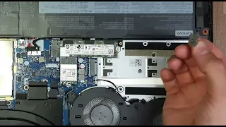 Разборка и Модернизация/Upgrade ноутбука Lenovo ideapad Gaming 3 15ARH05 (82EY00BMRA) добавляем SSD